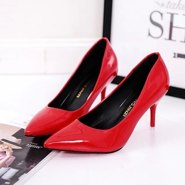 Lady High Heels – Pure Color Elegant Pumps